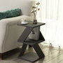 Hanah Home Mesa Lateral Madera Negra 29.6x54.2x29.6 cm